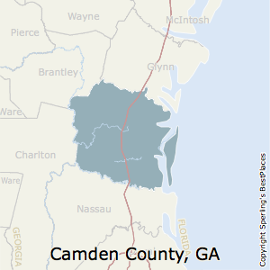 camden county georgia ga map